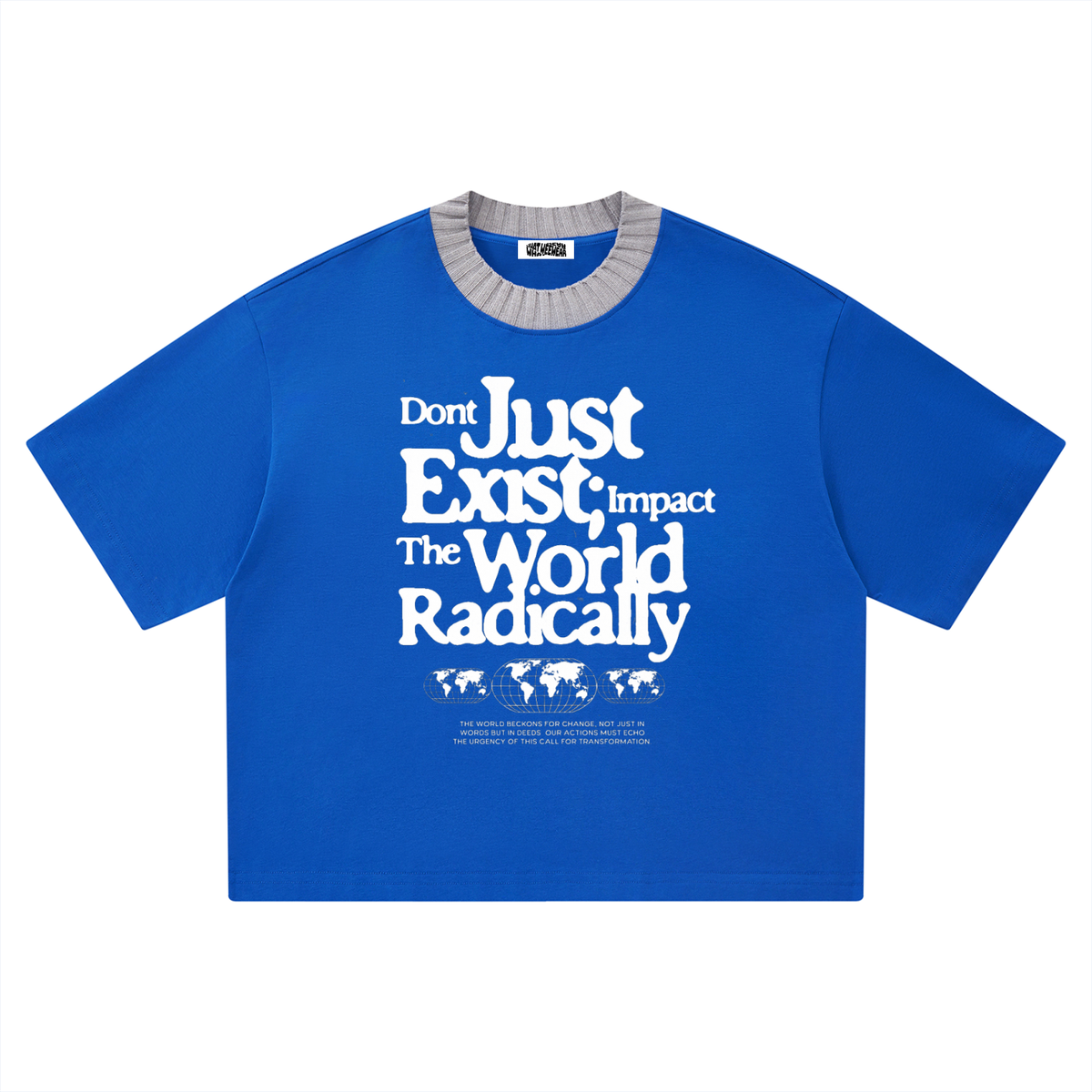 Unisex Heavyweight Boxy Impact The World T-Shirt