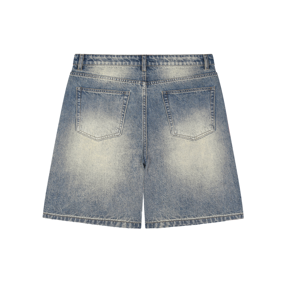 Faded Distressed Baggy Denim Freedom Shorts