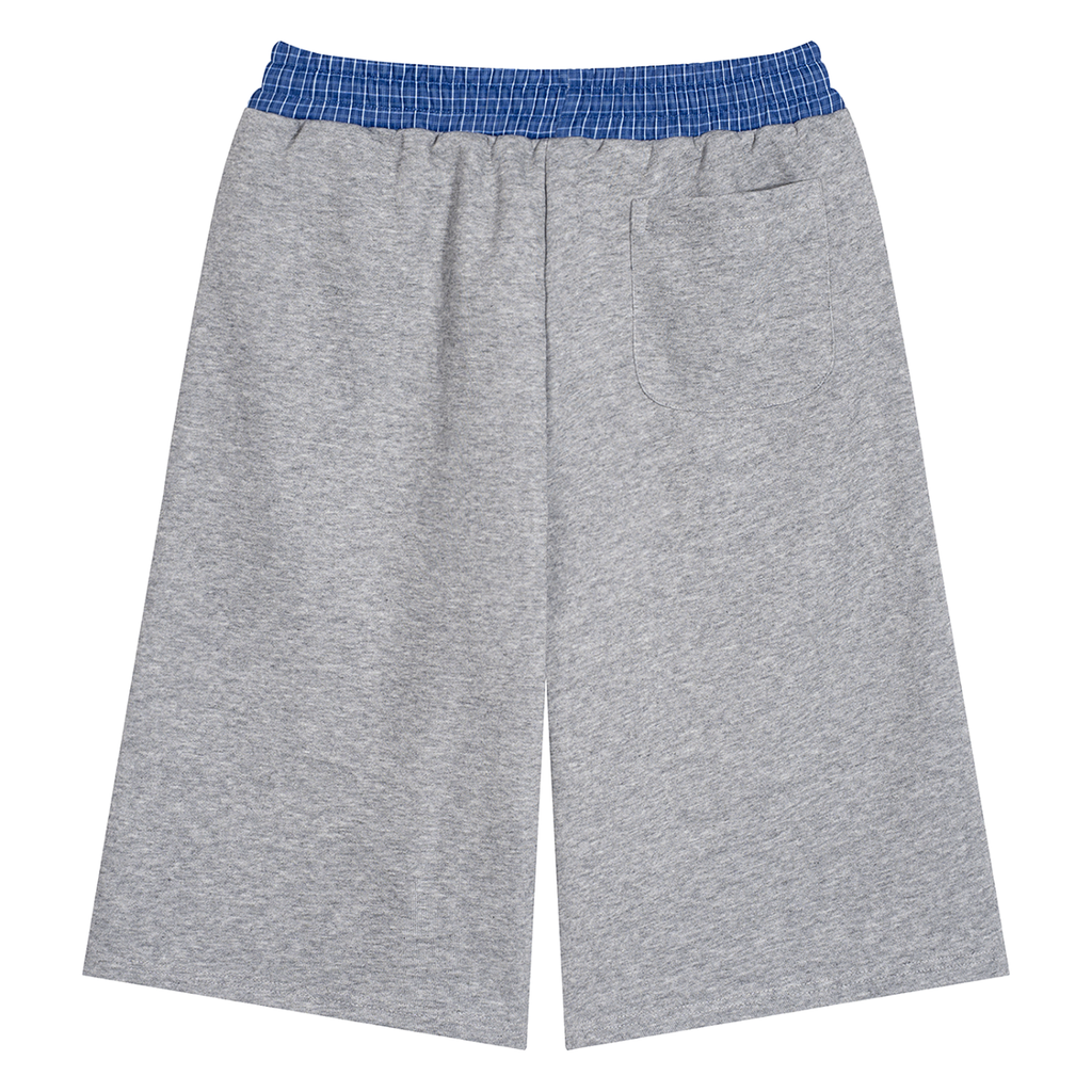 Unisex Plaid Waistband Freedom Shorts