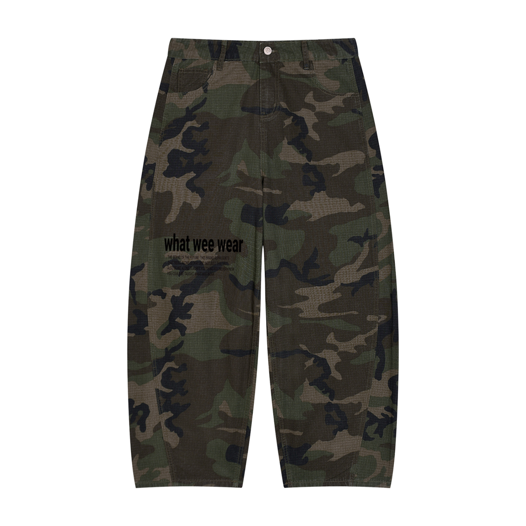 Men’s Camo Barrel Leg What Wee Wear Pants