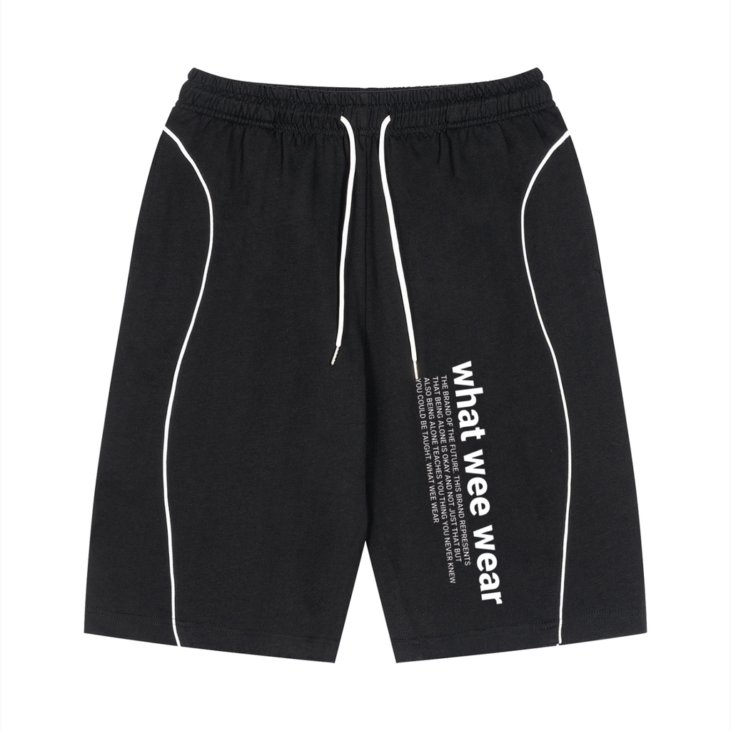 Unisex Piping What Wee Wear Shorts