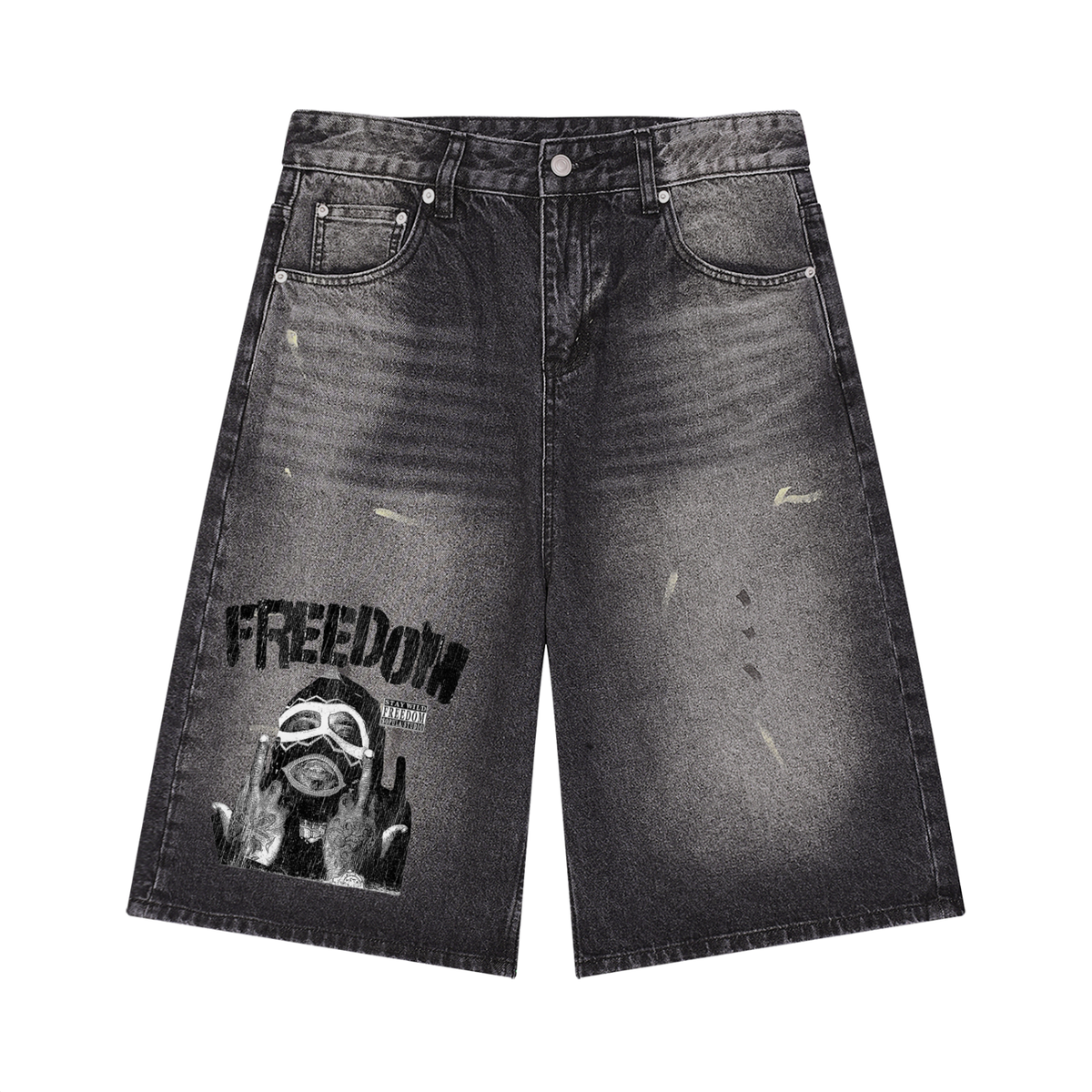 Men’s Paint splatter Baggy Jorts