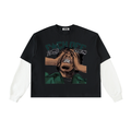 Layered Long Sleeve Cotton T-Shirt