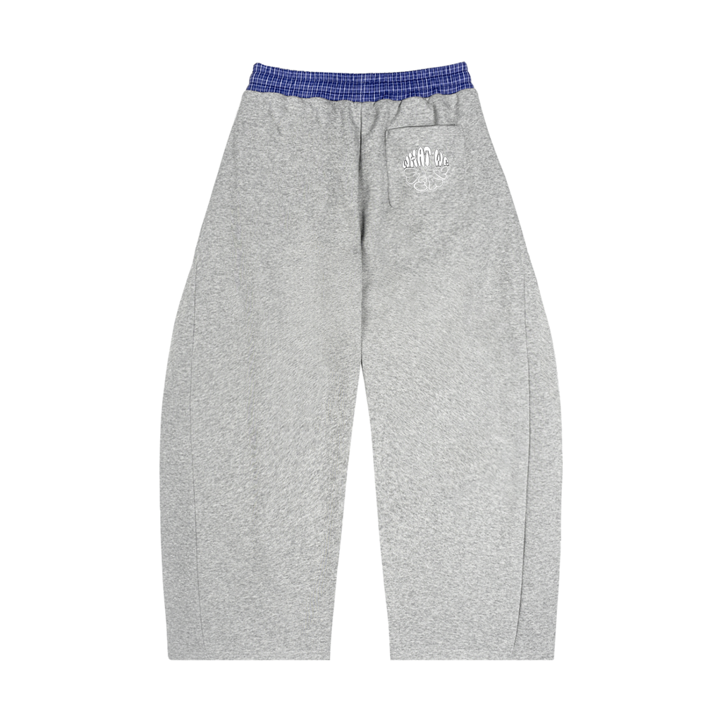 Plaid Waistband Baggy What Wee Wear Sweatpants