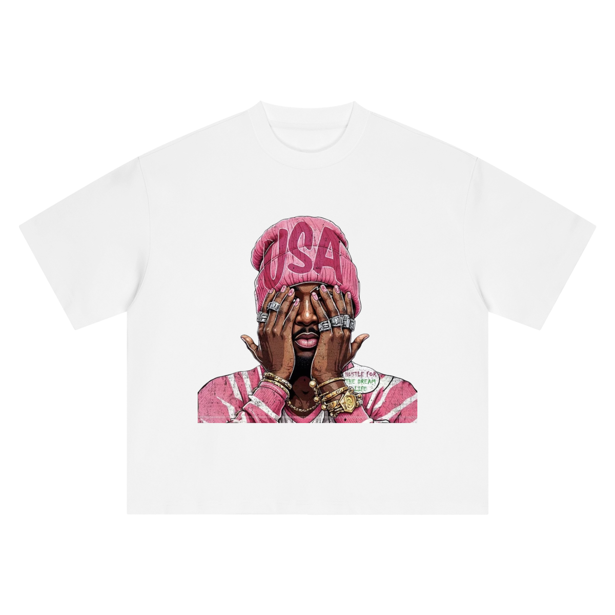Boxy Oversized  Big Head T-Shirt