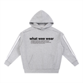 Raw Edge Double Layered What Wee Wear Hoodie