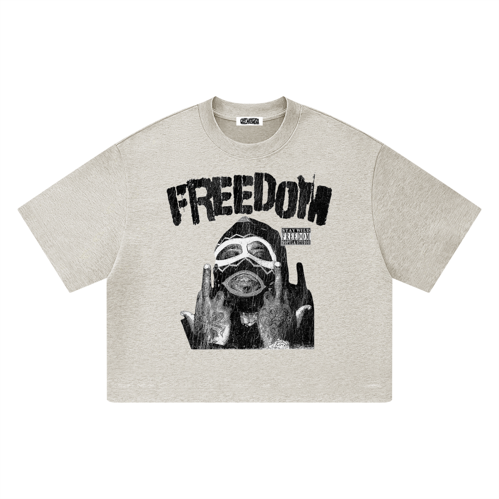 Unisex Heavyweight Boxy Freedom T-Shirt