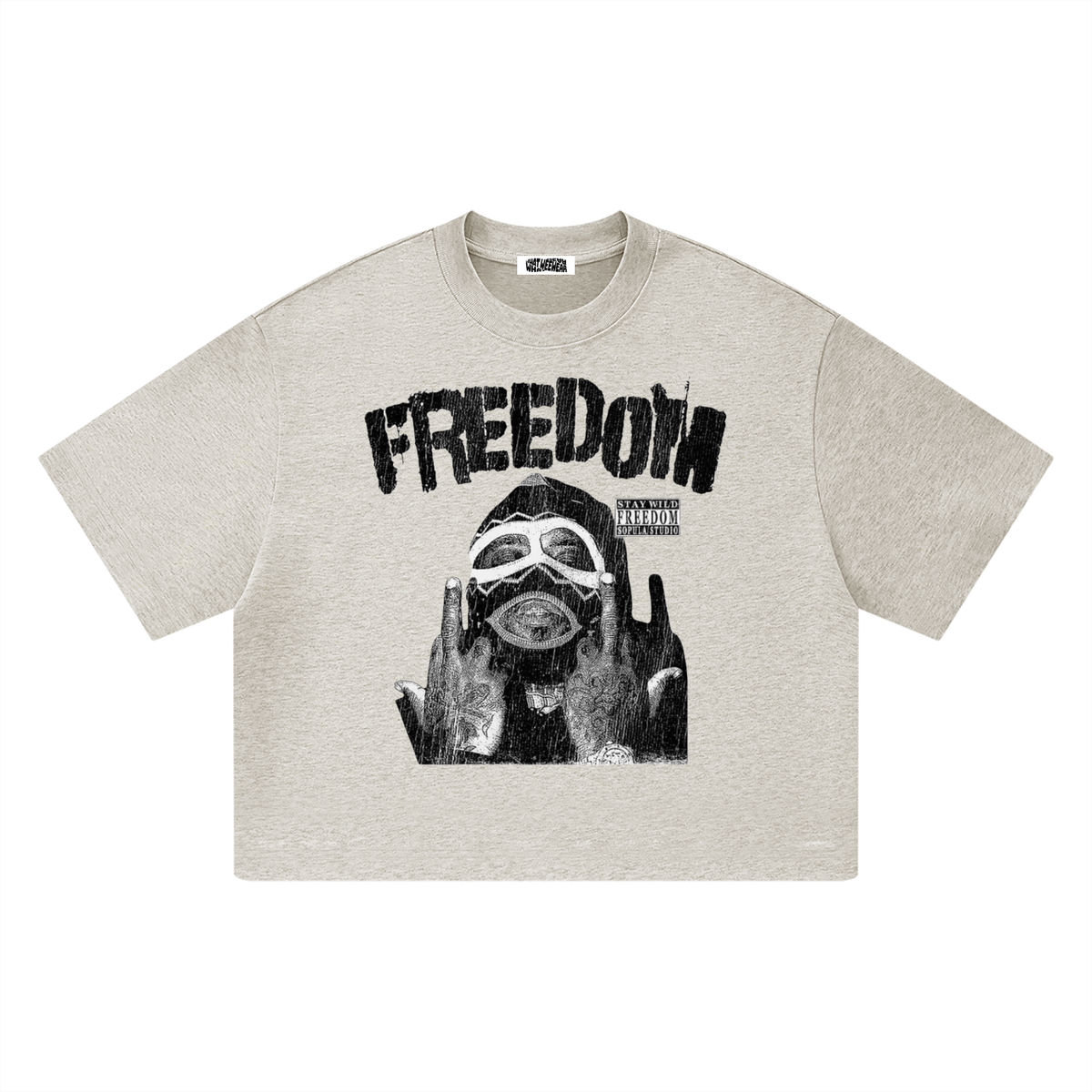 Unisex Heavyweight Boxy Freedom T-Shirt