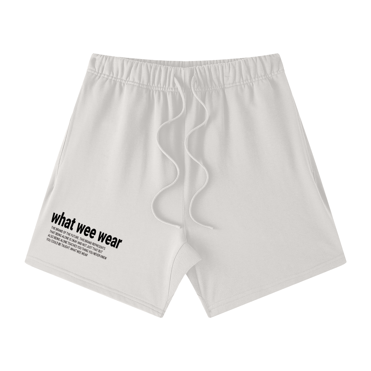 Unisex Earth Tone Loose Fit What Wee Wear Cotton Shorts
