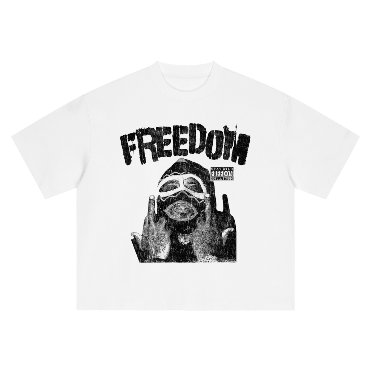 Boxy Oversized Freedom T-Shirt