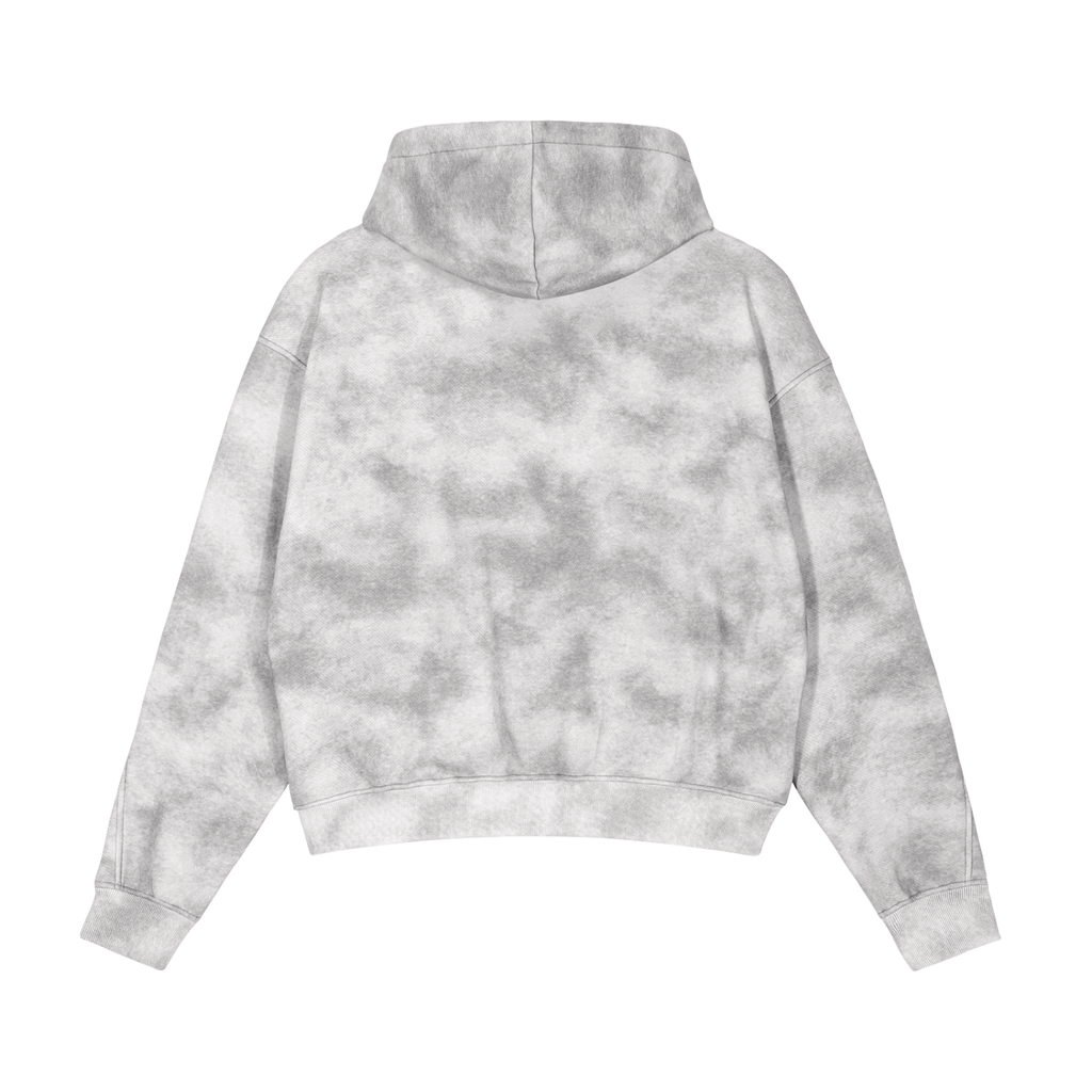 Dirty Washed Zip-Up Fleece What Wee Wear Hoodie
