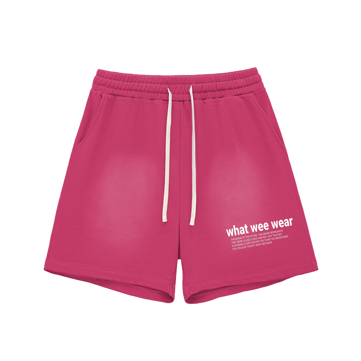 Sun Fade Raw Edge Cotton What Wee Wear Shorts
