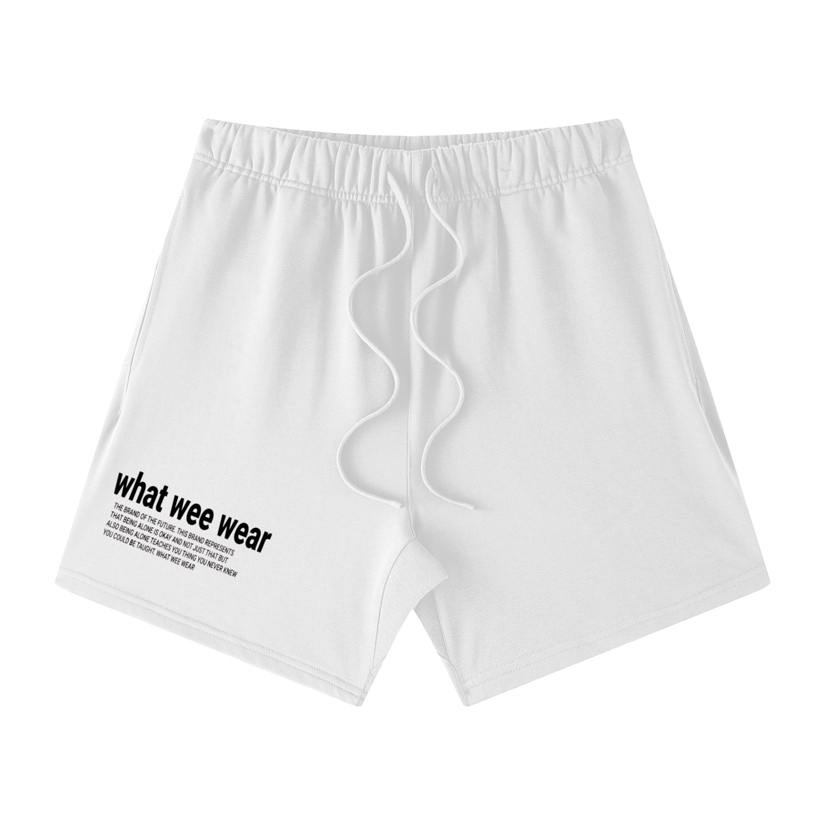 Unisex Earth Tone Loose Fit What Wee Wear Cotton Shorts